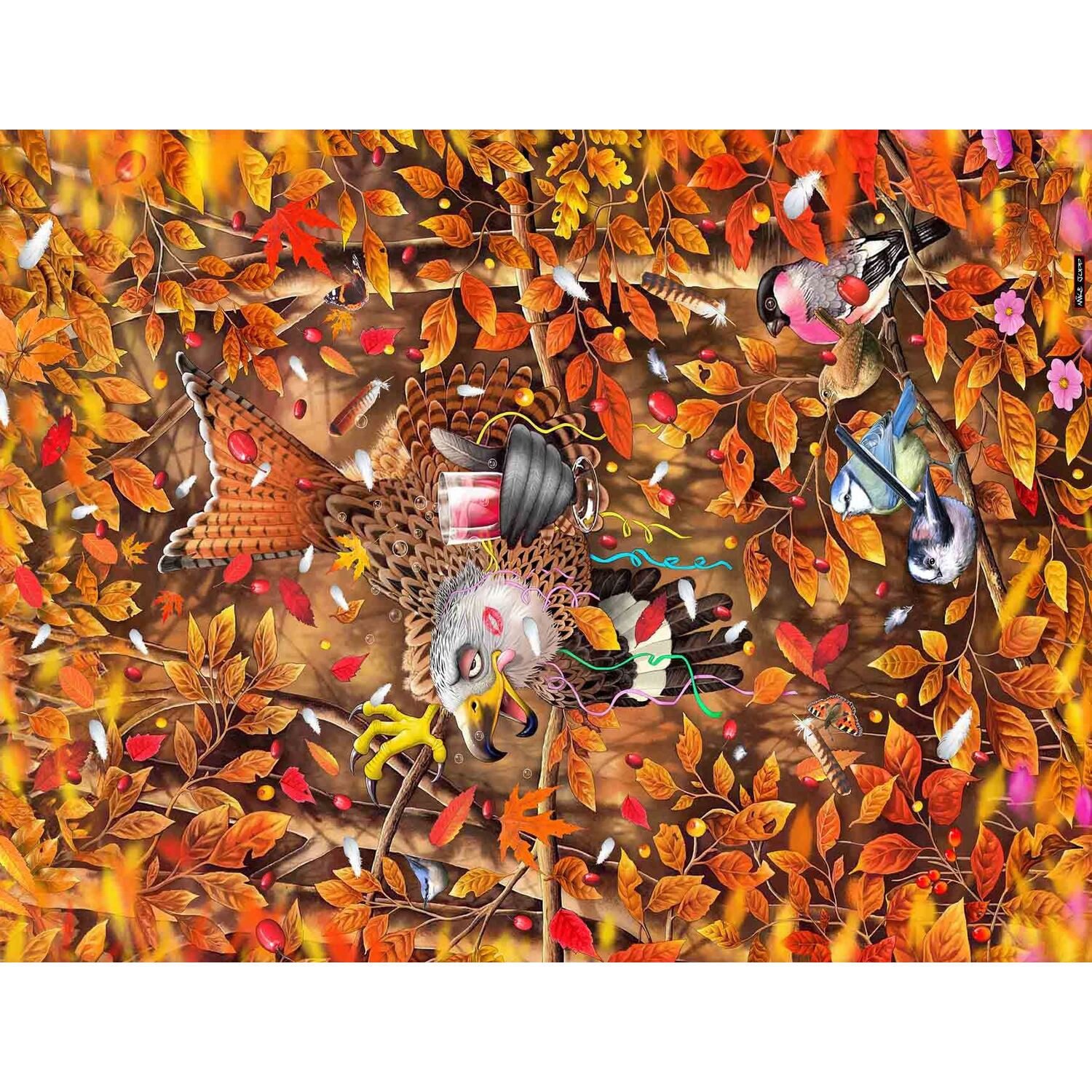 All Jigsaw Puzzle AJP10542 Mike Jupp 'High As A Kite' – Puzzle 1000 Pezzi 66x50 Cm, Umoristico