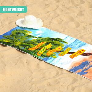 Microfibre Beach Towel Beach Signs Design Quick Drying Lightweight
