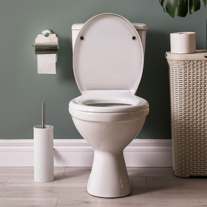 Actiasgear Soft Close Toilet Seat with Quick Release Oval Shape White