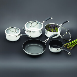MasterClass 5 Piece Deluxe Stainless Steel Cookware Set