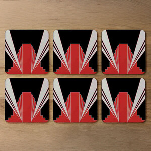 Art Deco Building Designer Coaster