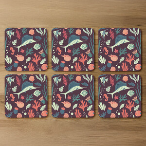 Sealife Designer Coaster Set