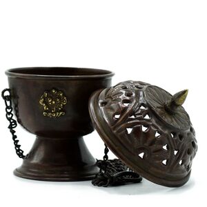 Copper Tibetan Incense Burner Classic Hanging