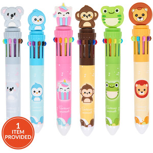 Cutie Animal 10 Colour Pen