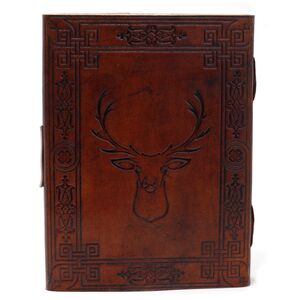 Unique Leather Stag Notebook Journal Gift