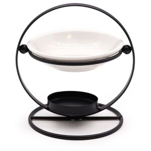 Ceramic and Metal Round Stand Oil Burner