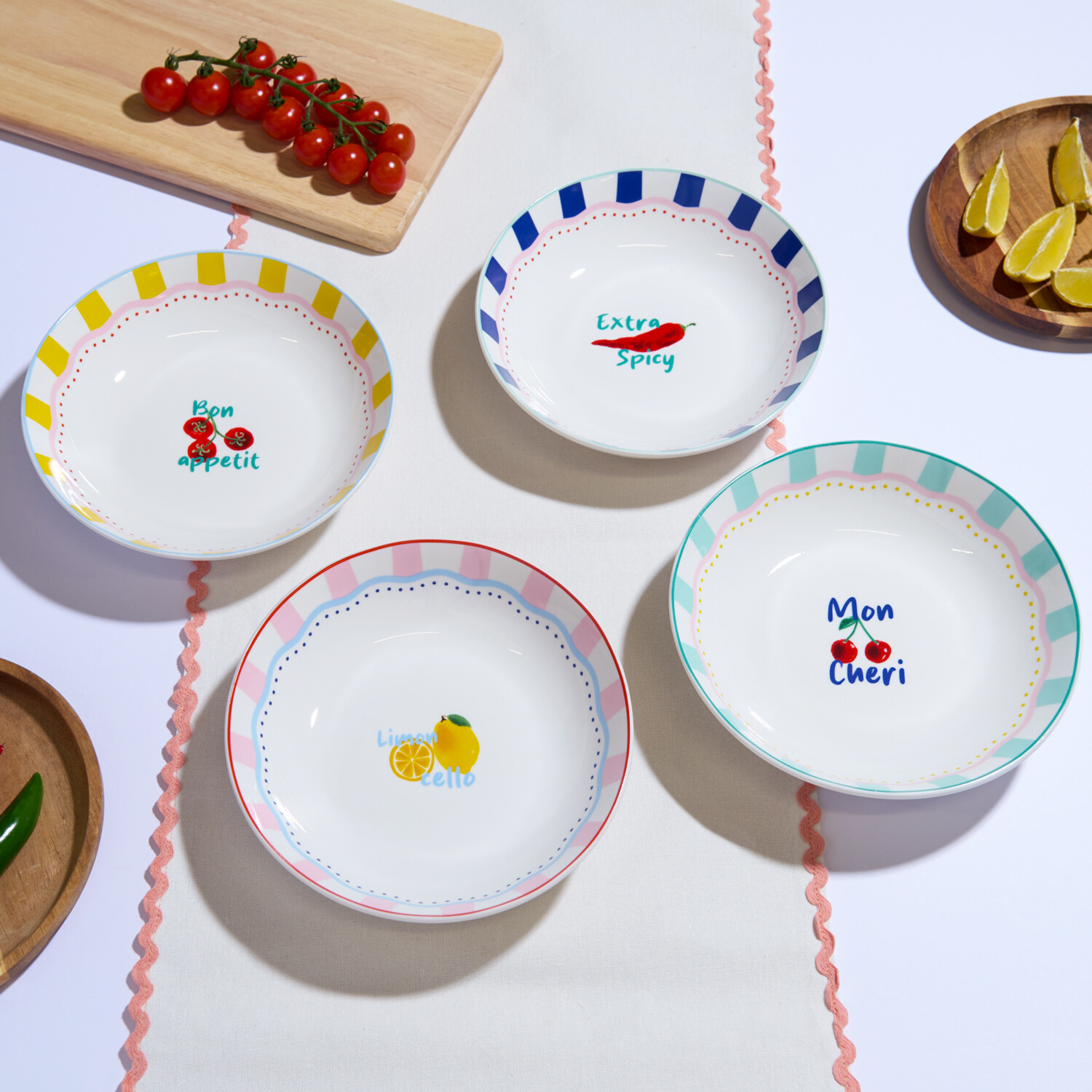 Set of 4 Alfresco Pasta Bowls