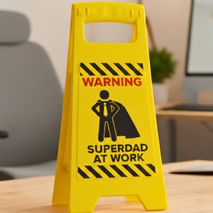 Superdad at Work Desk Sign