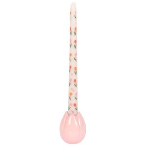 Tulip Shaped Ceramic Candle Holder for Spring Decor  Gifts