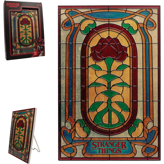 Stranger Things Creel House Stained Glass Window Resin Plaque