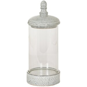 Sona Medium Hurricane Lantern with Lid Elegant Ceramic Decor Light