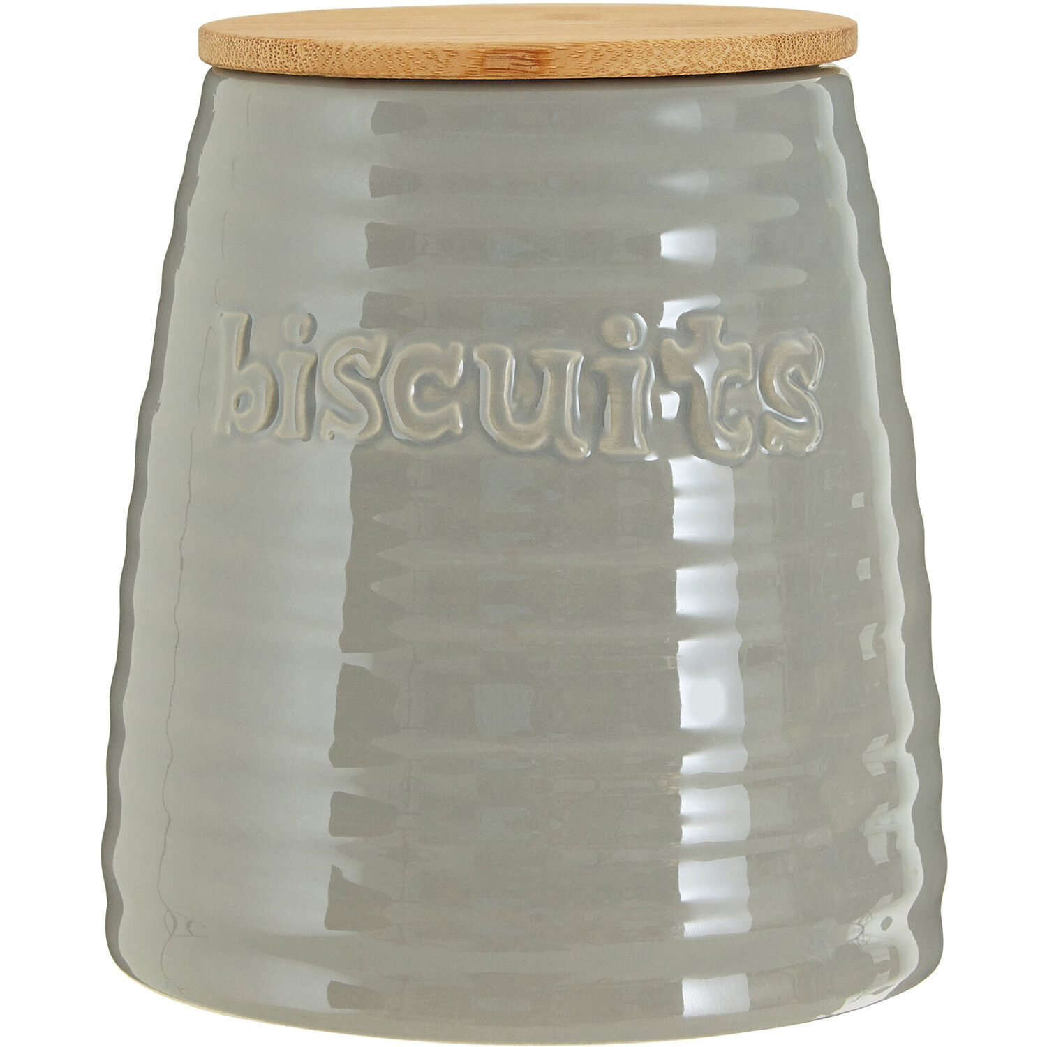 Winnie Grey Dolomite Biscuit Canister - Grey