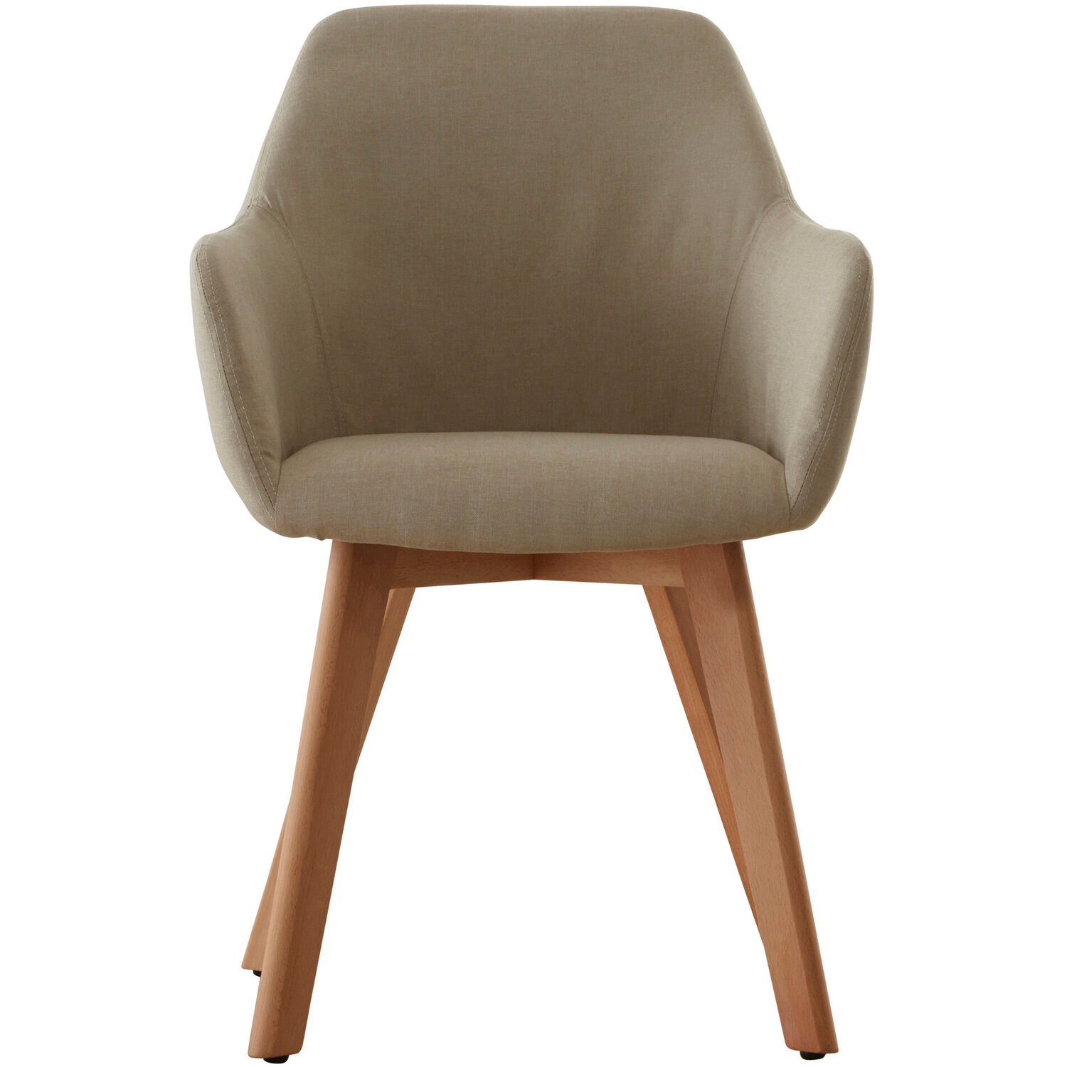 Stockholm Stone Fabric Dining Chair - Natural