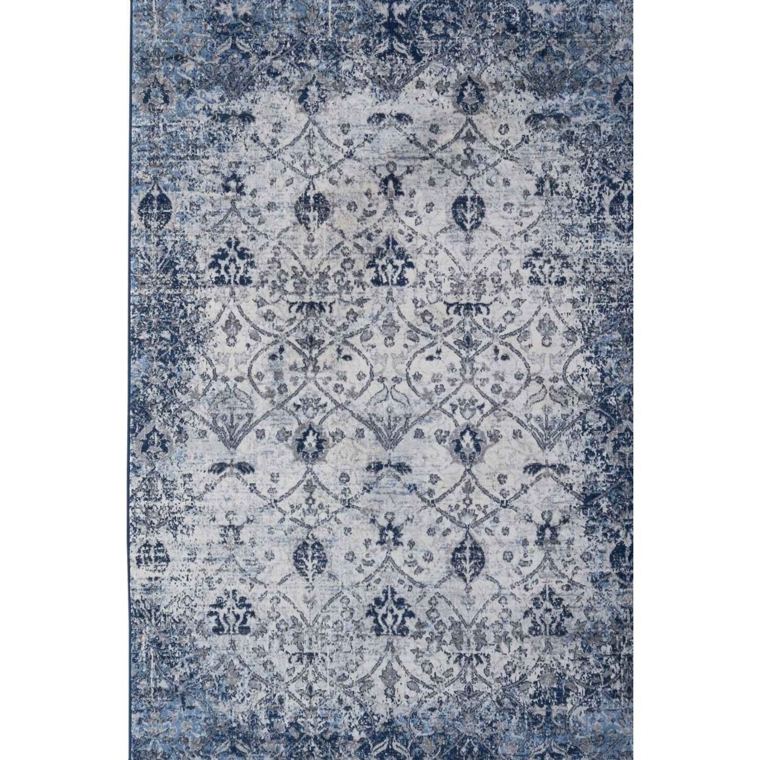 The Rugs Unisex Navy Montana Vintage & Cream Living Room Area Rug 4030 | Size: 240Cm X 340Cm - Image 3