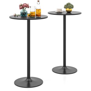 Set of 2 Adjustable Round Bistro Table