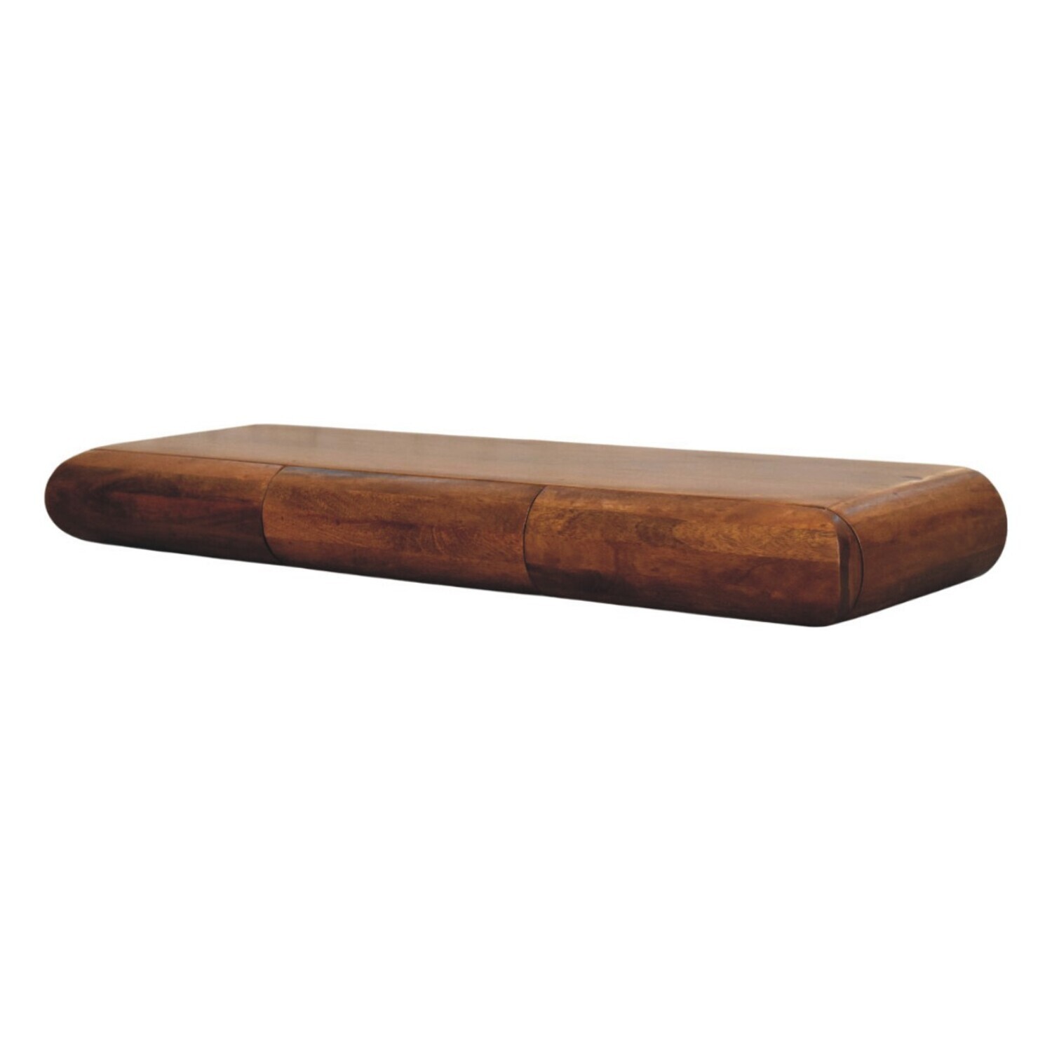 Solid Wood Solis Wall-mounted Console - Brown