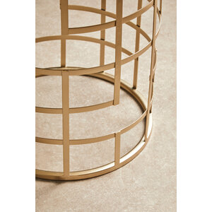 Avantis  Set Of 2 Champagne Finish Side Tables