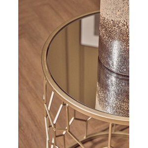 Arcana Set Of Two Honeycomb Side Tables.