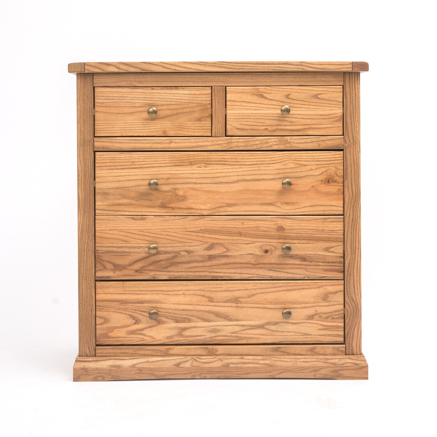 Cabinet Bits Salerno 23 Drawer Chest Of Drawers - Light Brown / Brass