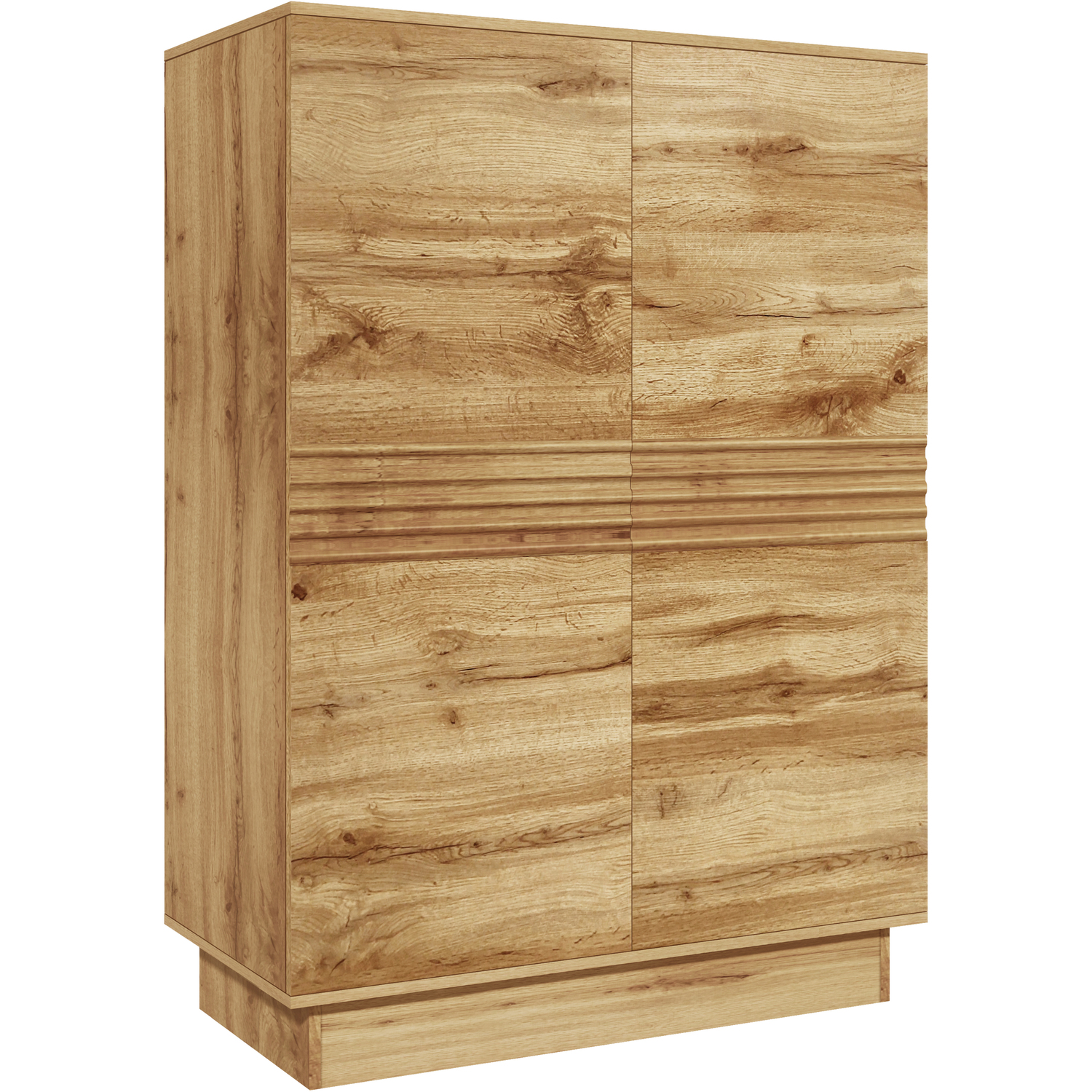 Toro Highboard with 2 doors in Wotan Oak - Wotan Oak