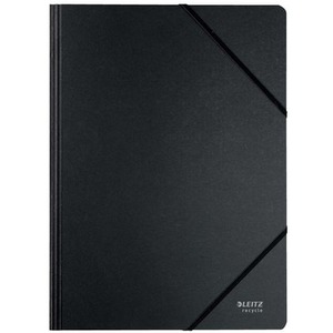 Pack of 10 Recycle Card Folder with Elastic Bands A4