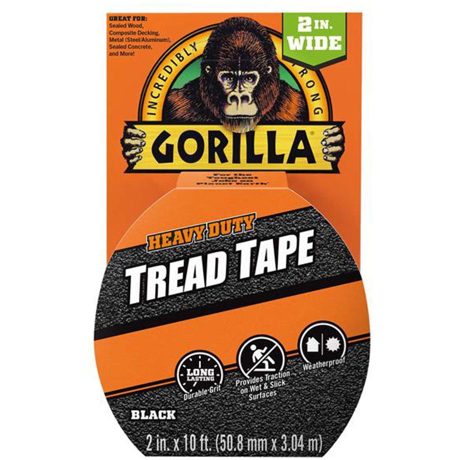GORILLA Anti Slip Tread Tape Black Traction on Wet & Slick Surfaces 50.8mm x 3M - Image 5