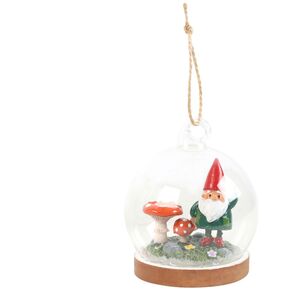 Something Different Glass Gnome Hanging Decoration