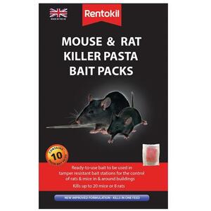 Rentokil Mouse & Rat Killer Pasta Bait 10 Sachets