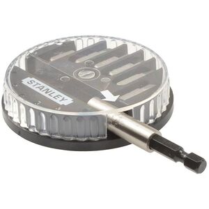 Stanley Hand Tools Slotted/phillips/pozidriv Insert Bit Set, 7 Piece