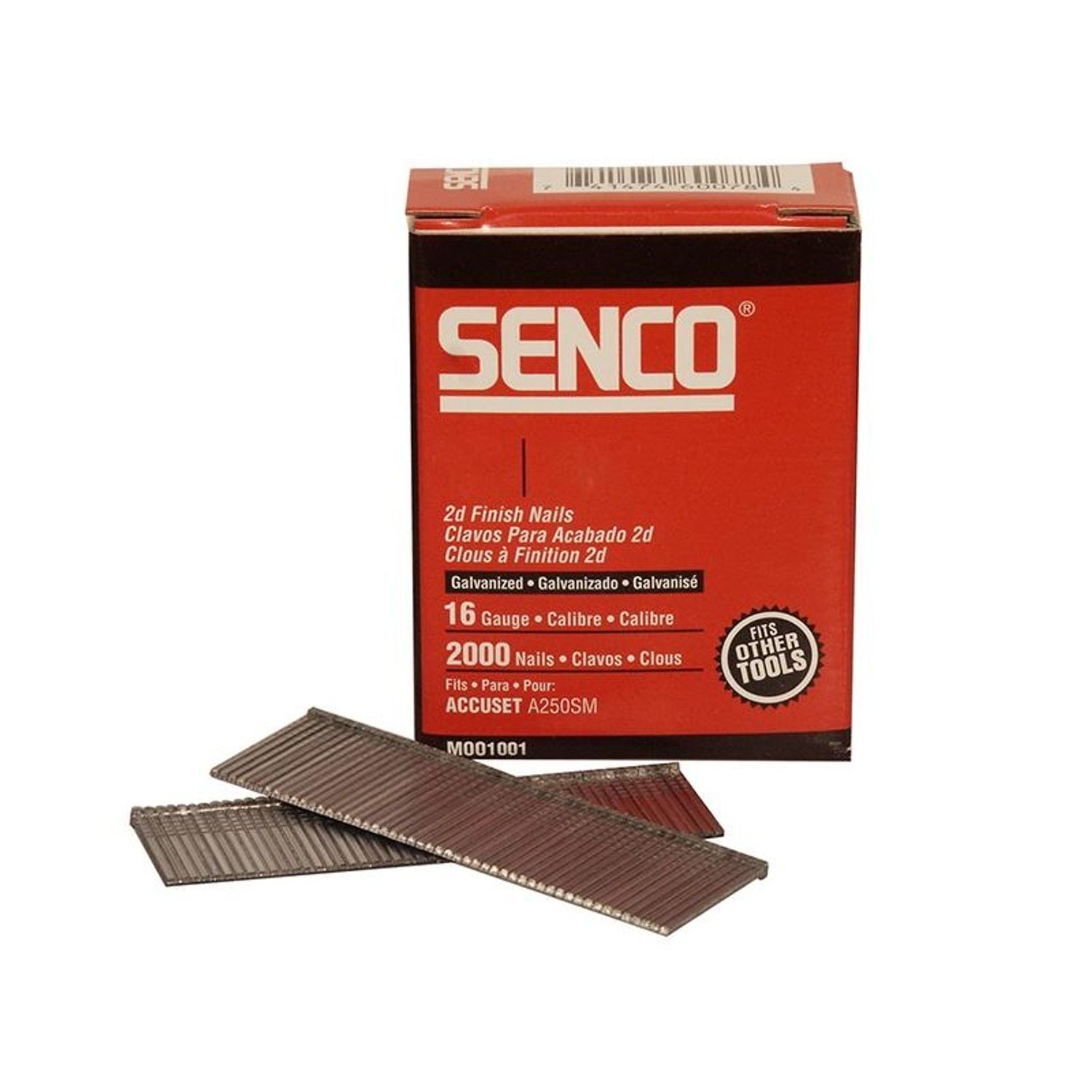 Senco 16 Gauge Galvanised Straight Brad Nails - Galvanised Straight