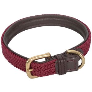 Weatherbeeta Plaited Leather Dog Collar