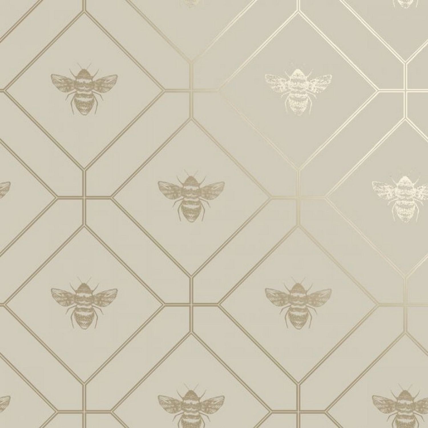 Holden Décor Unisex Taupe Bee Wallpaper In - Image 2