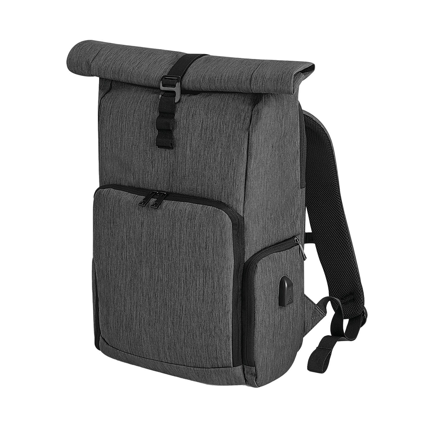 Quadra Q-Tech Charge Roll Up Backpack - Granite Marl