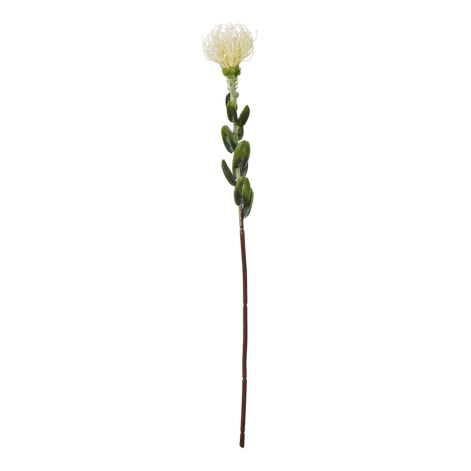 Hill Interiors Pincushion Protea Spray Artificial Flower - Cream