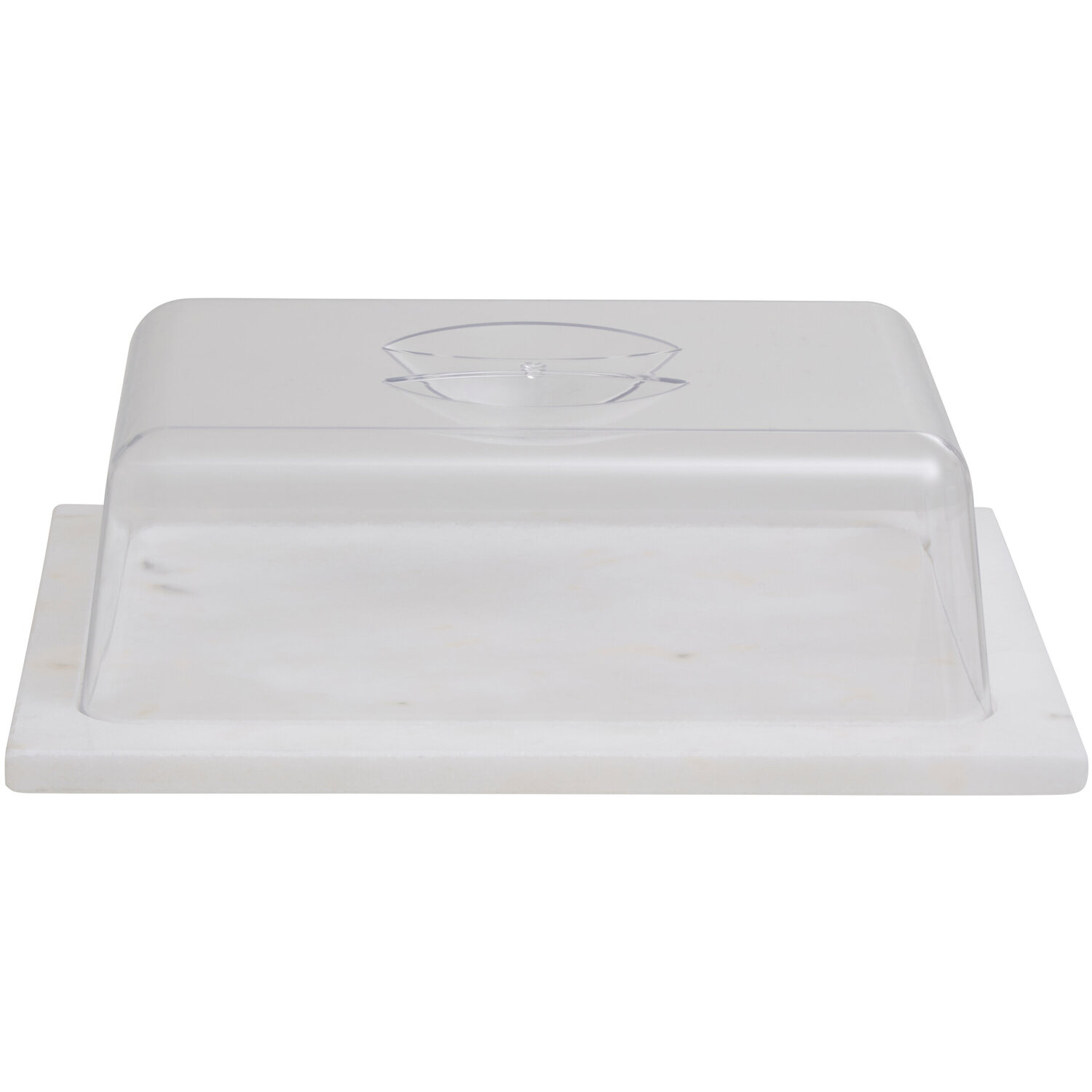 Orsina Kindia Marble Butter Dish With Lid - Clear