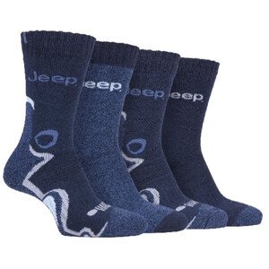 4 Pack Mens Anti Blister Cushioned Performance Boot Socks