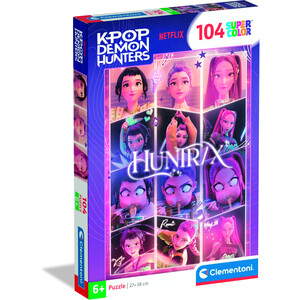 K Pop Demon Hunters 104 Piece Mira Zoey Rumi Puzzle