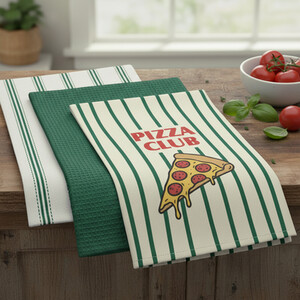 Pack of 3 Pizza Club Tea Towels