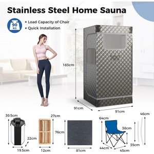 Compact Full Body Portable Sauna Cabin