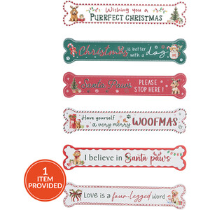 Christmas Dog Plaque