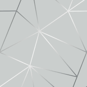 Sample of Zara Shimmer Metallic Wallpaper in Soft Grey and Silver