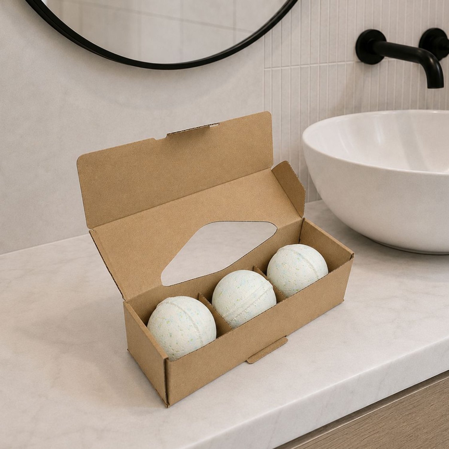 Kdmd Unisex White Stress Buster Potion Bath Bomb Set Of 3 Calming Oils In - Image 2