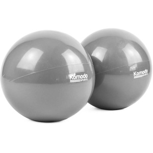 Komodo Grey Weighted Toning Balls - 2x 0.5kg