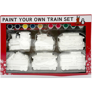 Paint Your Own Train Set Kit