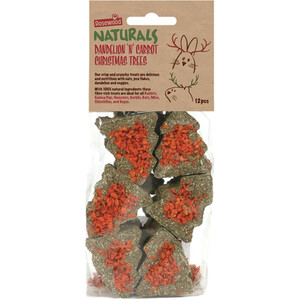 Pack of 12 Naturals Carrot n Dandelion Xmas Tree Treats