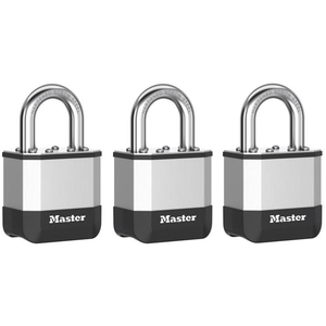 Master Lock, Elite, Laminated Padlock, 45mm, Steel, 3 Pack