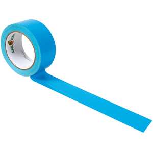 Shurtape duck tape colours electric blue adhesive tape 48mm x 18.2m pack of 6