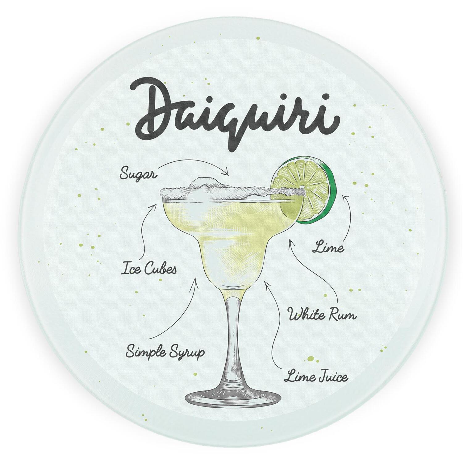 Image of Daiquiri Cocktail Round Worktop Protector -&hellip;