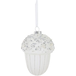 Glitter Acorn Bauble