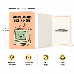 You're Ageing Like a Meme Birthday Card